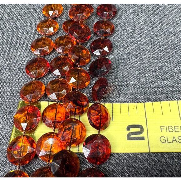 1950's Long Flapper Necklace - Picture 4 of 5